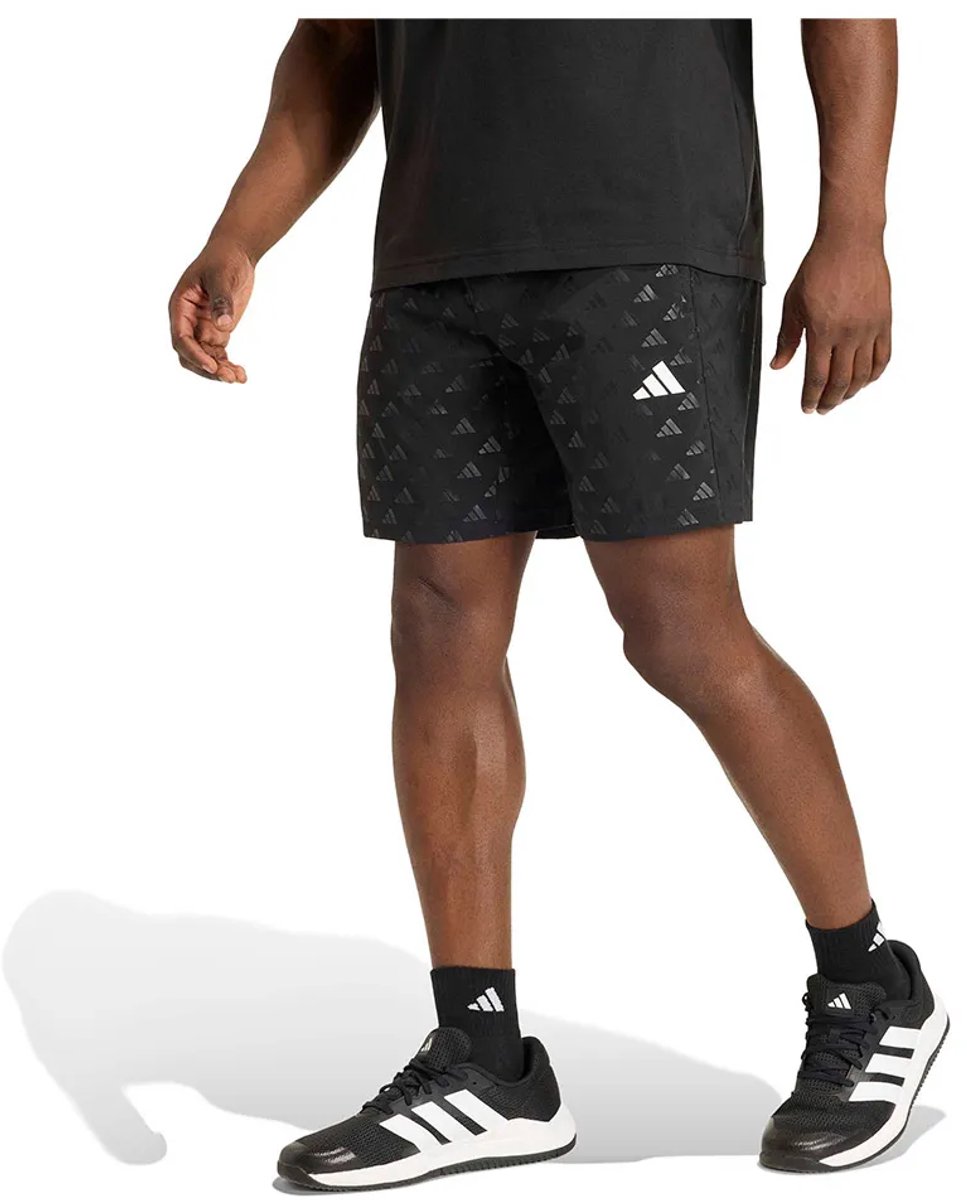 Adidas Workout Essentials Brandlove Woven 9´´ Korte Broek Man Zwart