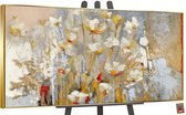 Canvas schilderij groot handgeschilderd lentegeur lente natuur – YS-Art Gallery – Frisse wanddecoratie voor woonkamer – Modern schilderij voor slaapkamer en hal
