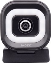 i-tec - Solomon 700 - Webcam - 4K - Ring Light - 2 microfoons - Streaming Webcam - Vloggers - Laptop & PC - Streaming - Plug & Play