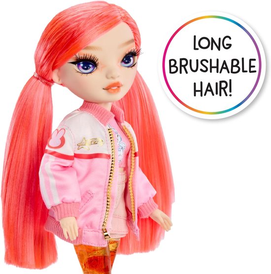 Modepop - Speelgoedpop Fashion Doll - Fantasie Spelen - Magische Bellen Benen - 28cm Hoog - Rood Koraal van Merkloos — afbeelding 2