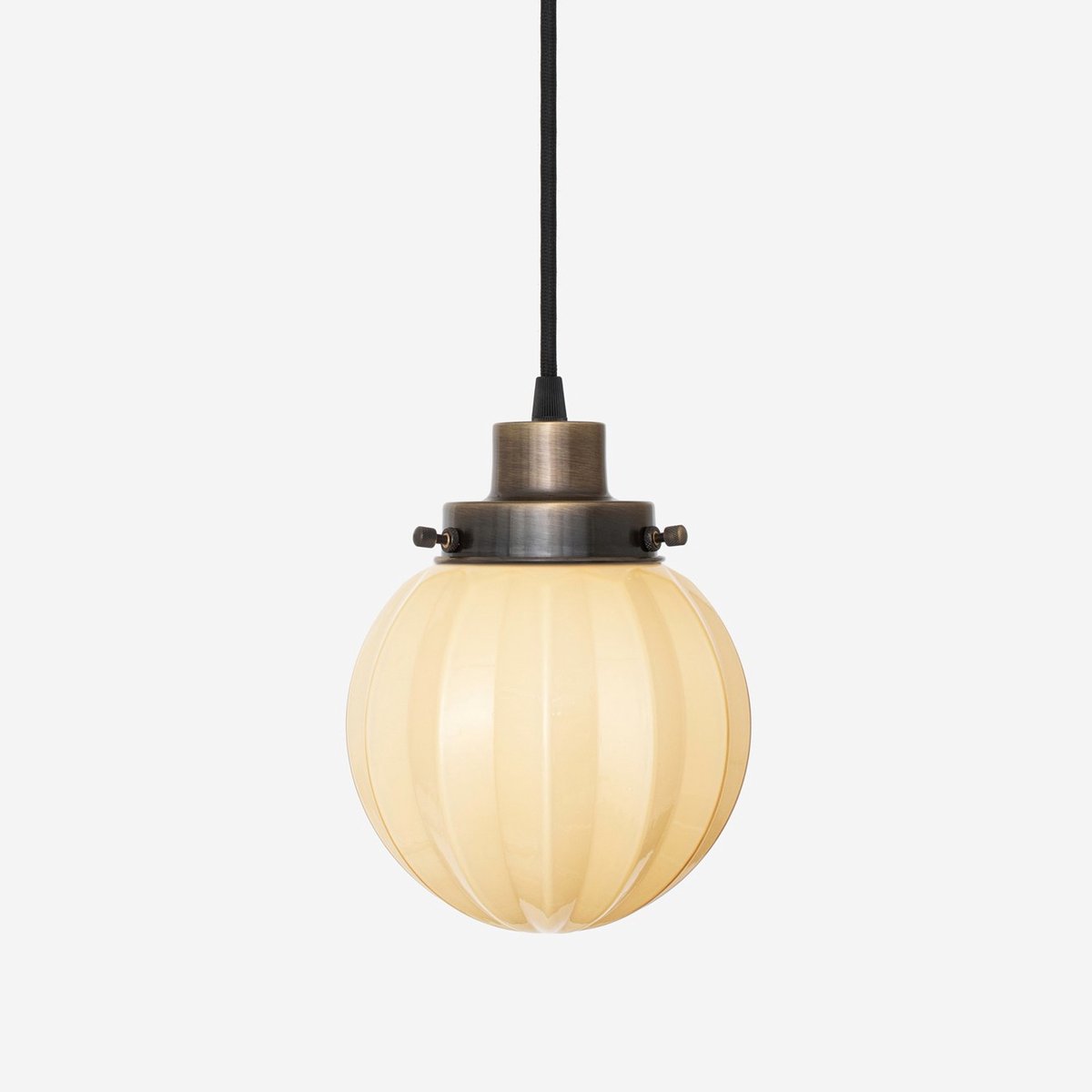 Coloured by Art Hanglamp aan snoer Carambola Sunny 20's Brons - Art Deco Trade Zachtgeel