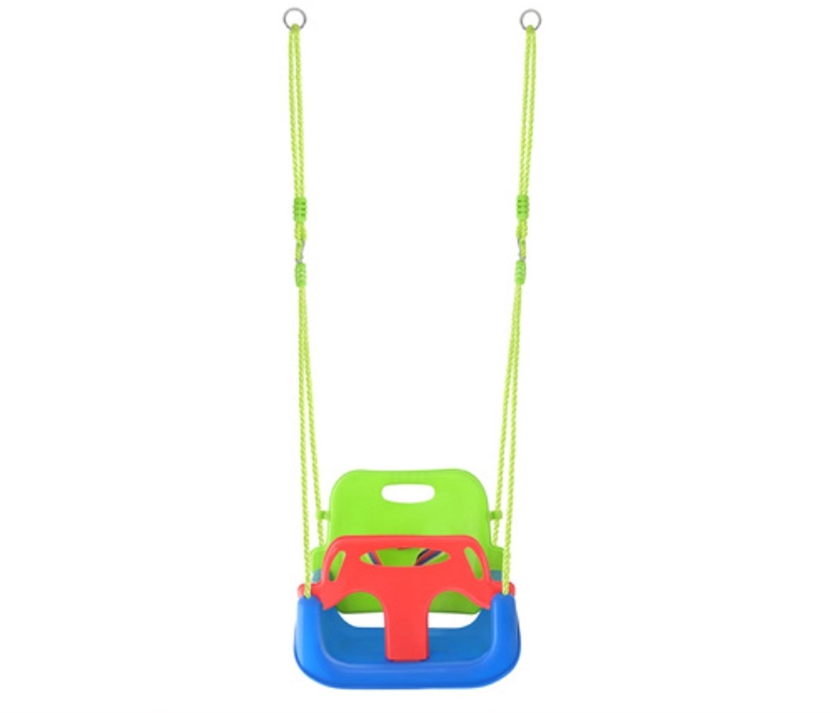 3-in-1 Kinderschommel met Veiligheidsbeugel & Rugleuning – Verstelbare Touwen 120-150 cm – Binnen & Buiten – Max 30 kg – peuter schommel veilig –baby schommel stoel – kinder schommel verstelbaar – schommel met rugleuning – 62774 — afbeelding 10