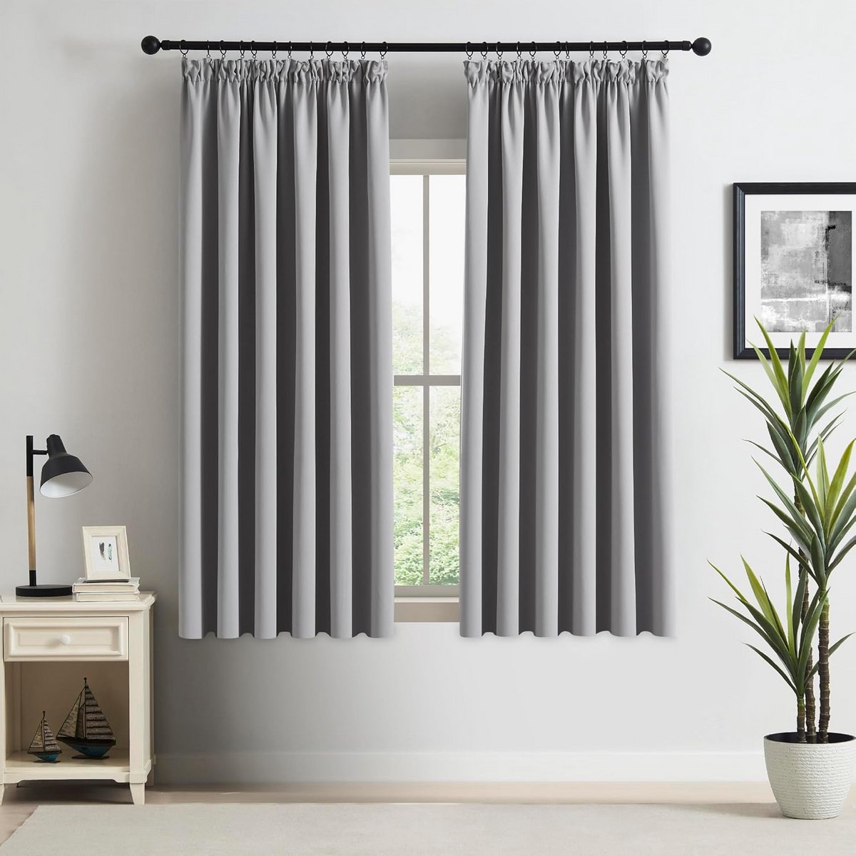 Verduisteringsgordijnen Potloodplooi - Raambekleding Kamer - Slaapkamer Verduisteren - Dri