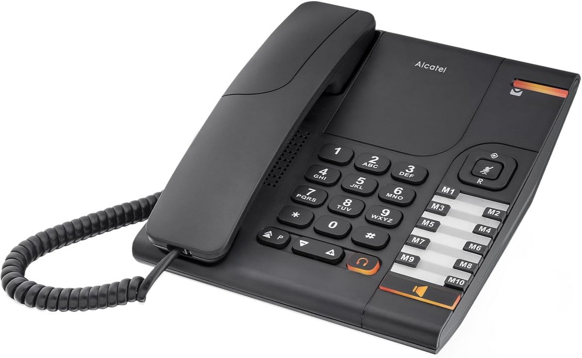 Draadloze DECT Huistelefoon met Groot Display - Zwart