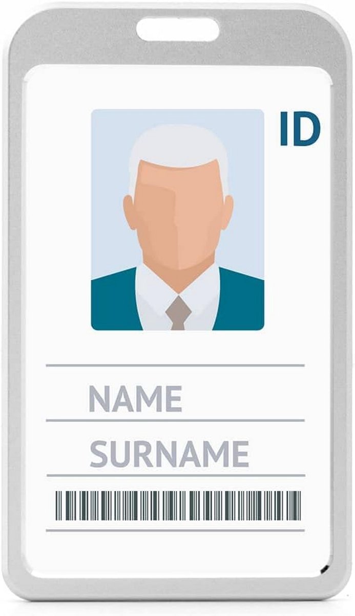 Set van 10 Verticale Aluminium ID Kaarthouders - Dubbele Pasjeshouder voor Creditcardformaat