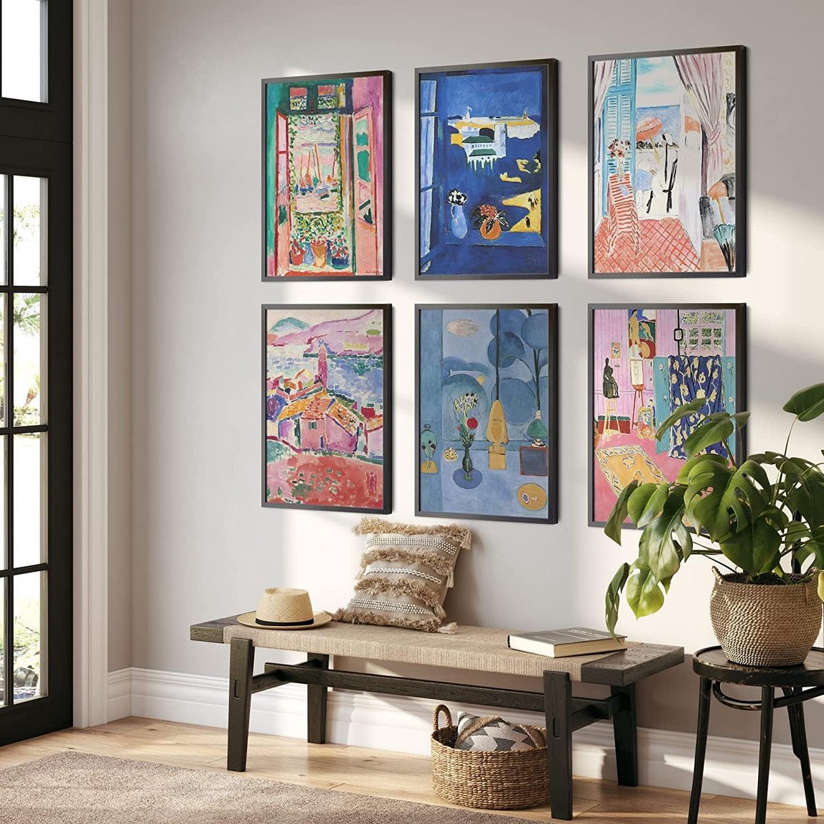 Set van 6 Esthetische Muurposters - Abstracte Kunst Prints voor Woonkamer en Slaapkamer Decoratie