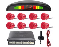 8-Sensor Parkeersensoren Set met LED Afstandsweergave en Audio Waarschuwing