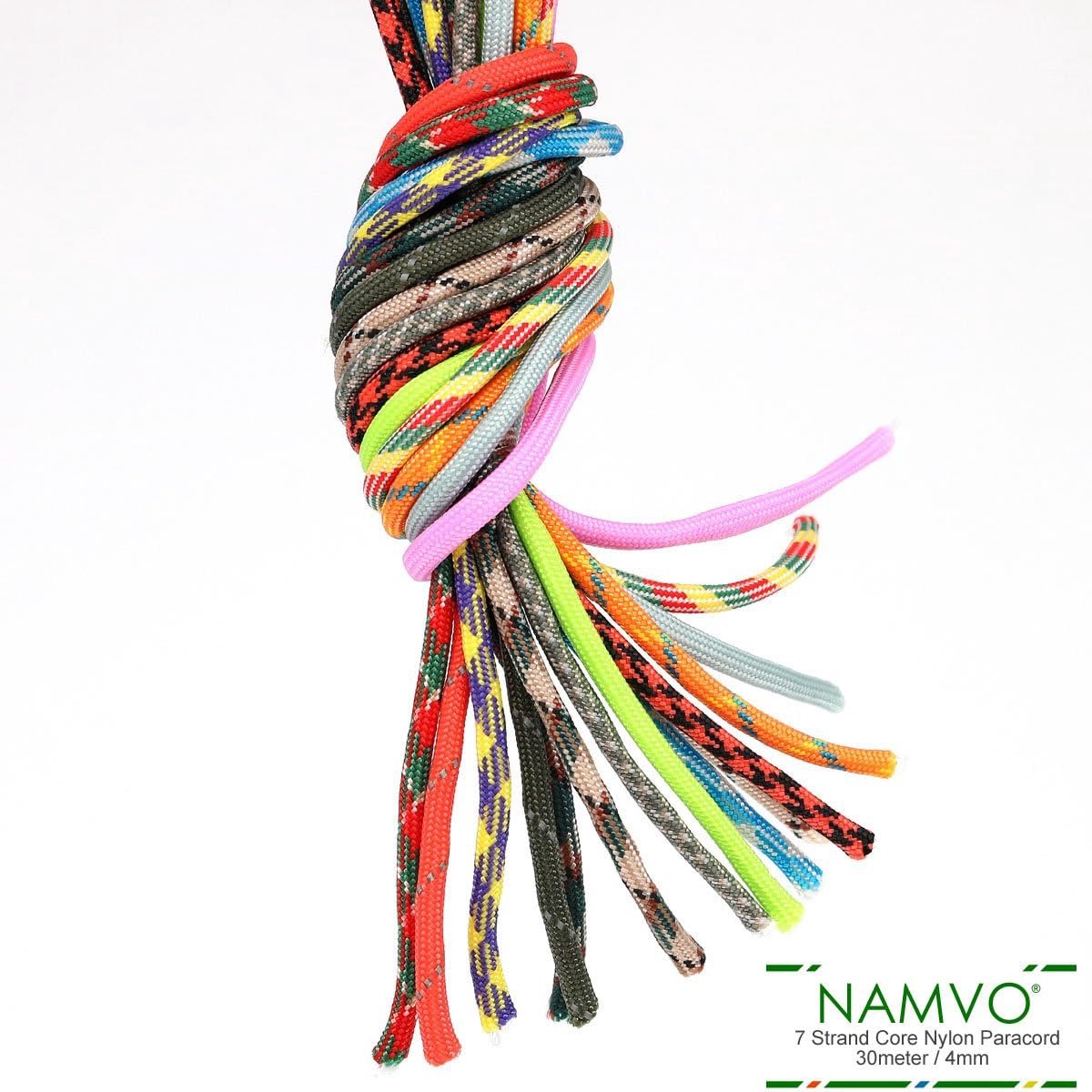 Mil-Spec Paracord Type III 7 Standaard Valreep Touw 30 Meter - Diverse Kleuren
