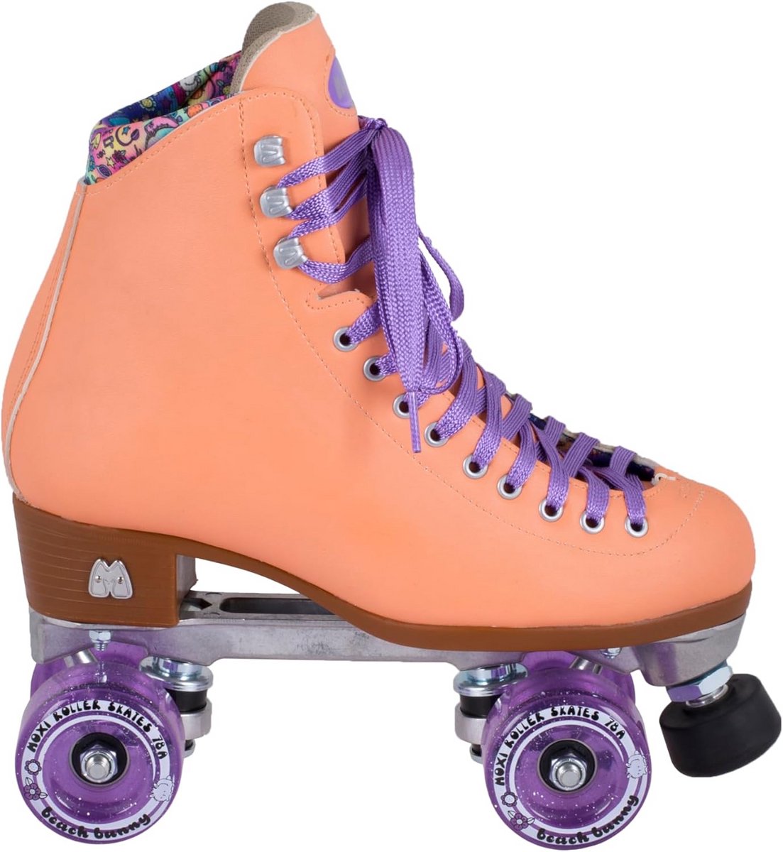 Rolschaatsen Dames Perzik Roze - Comfortabele Quad Skates voor Beginners en Gevorderden