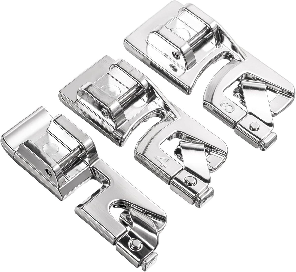 3-delige naaivoet voor opgerolde zoom - naaimachine accessoire - handige zoomvoet