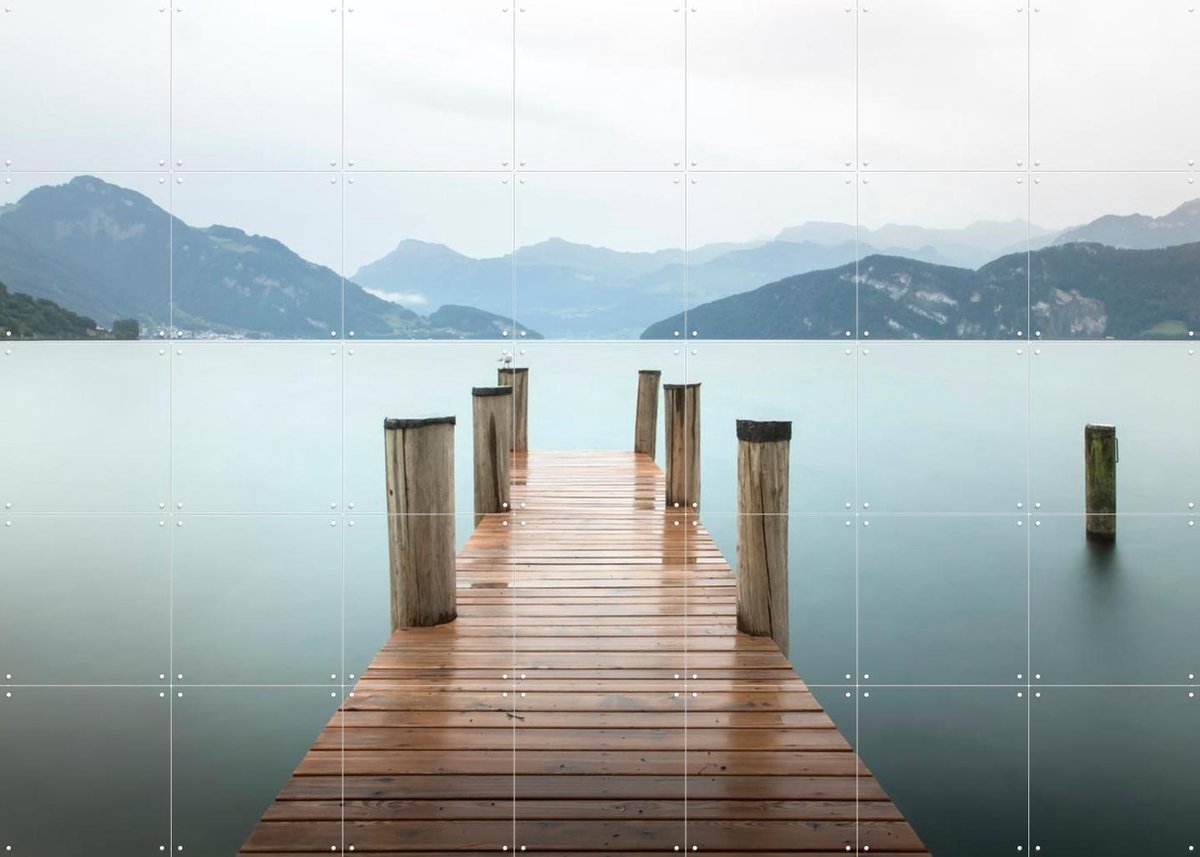IXXI A Silent Moment at the Lake, Claire Droppert - 140 x 100 cm - Gratis ophangtool - Grote wanddecoratie en posters - Naturalisme, Minimalisme