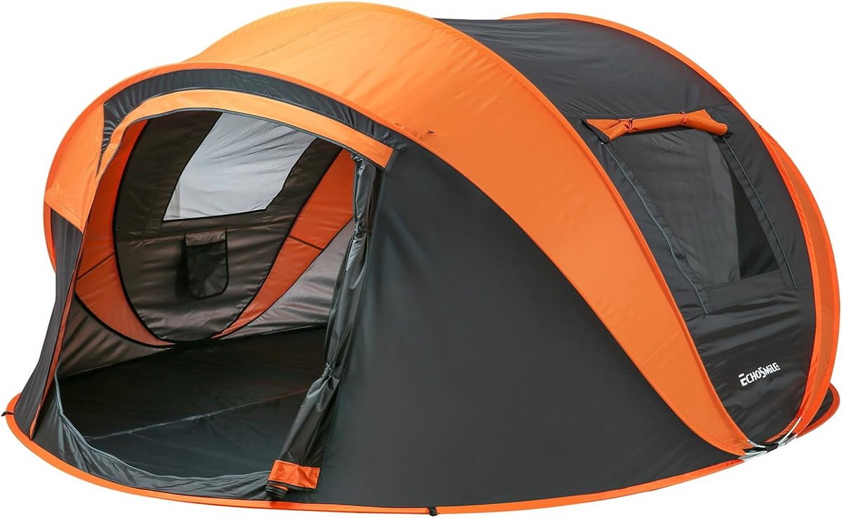 Grote Pop-up Tent voor 4-8 Personen - Waterdicht Kampeertent met Ventilatie