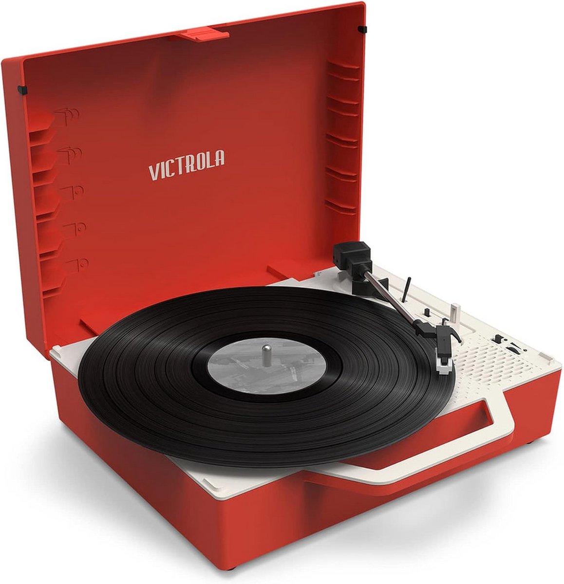 Draagbare Koffer Platenspeler met 3 Snelheden en Bluetooth