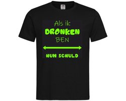 T-shirt Unisex Volwassenen Lol - carnaval - kermis - feestje - grappig - humor - Tekst 
