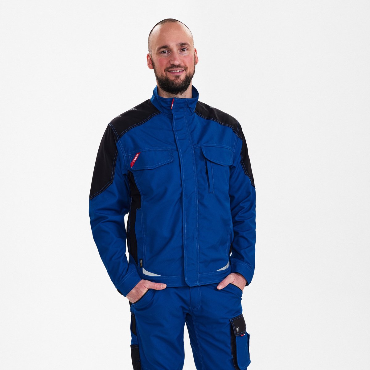 Engel Galaxy werkjack 1810-254 - Surfer Blue / Black - L