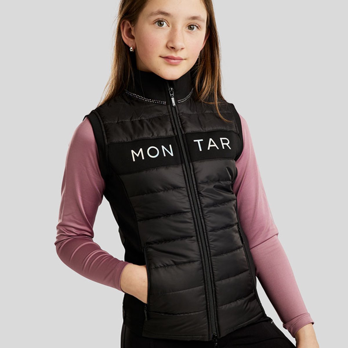 Montar Bodywarmer MoCha Kids Zwart - 164