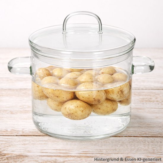 OLLA Glazen Steelpan Met Deksel Klein Gemaakt Van Borosilicaatglas olla-glazen-steelpan-met-deksel-klein-gemaakt-van-borosilicaatglas