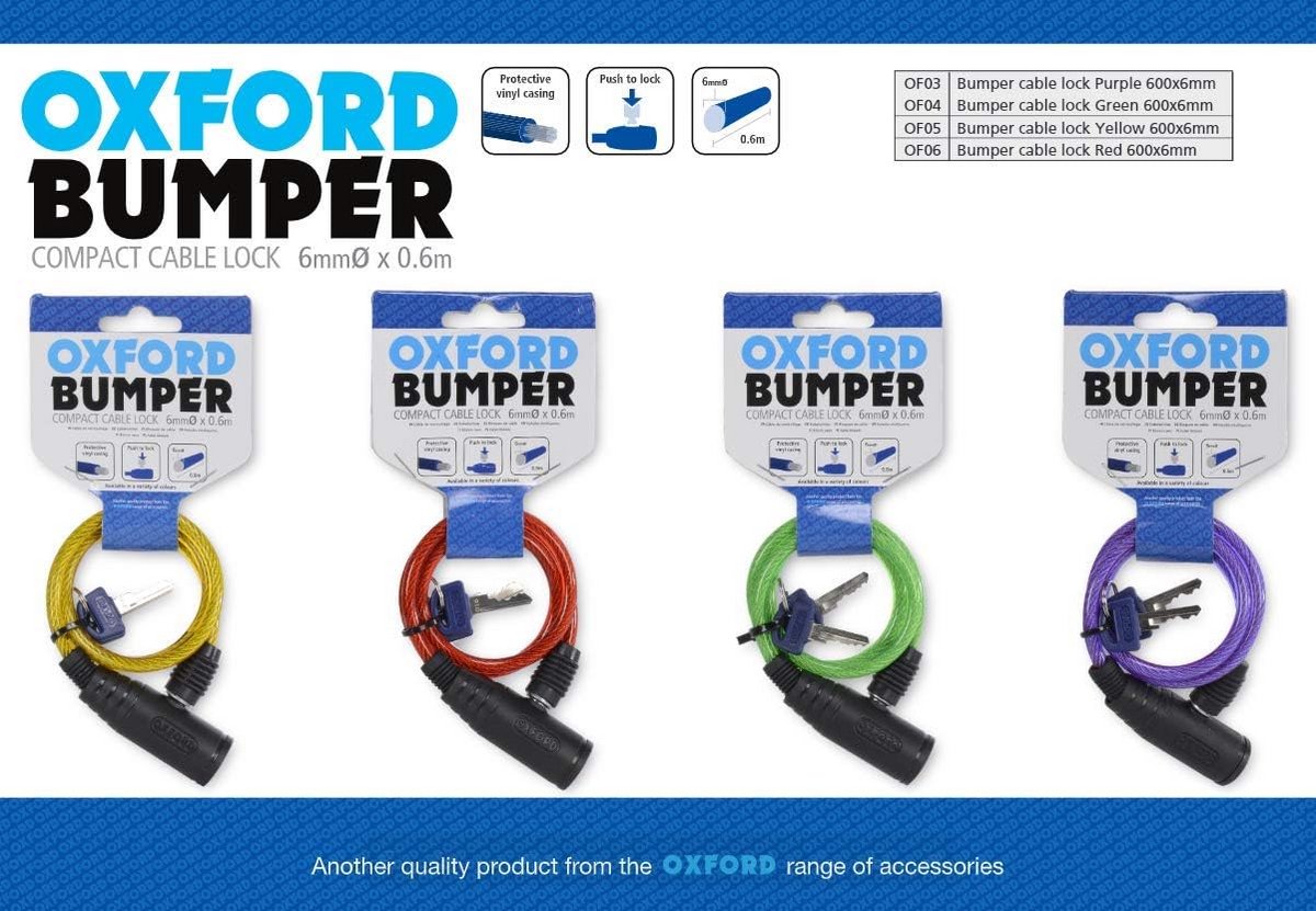 Stevig Kabelslot 600mm Zwart voor Fiets en Scooter