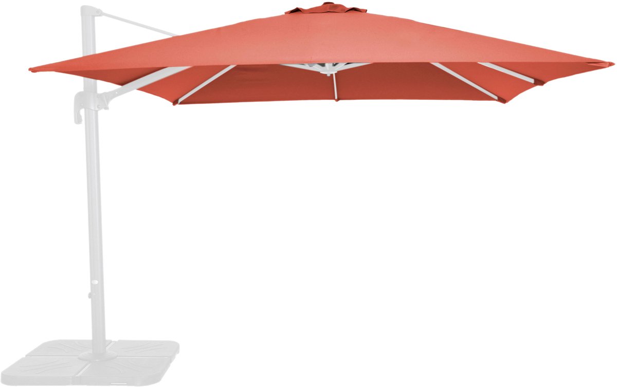 Oviala - Parasoldoek voor een zijdelings geplaatste parasol 3x3 m terracotta - Malaga