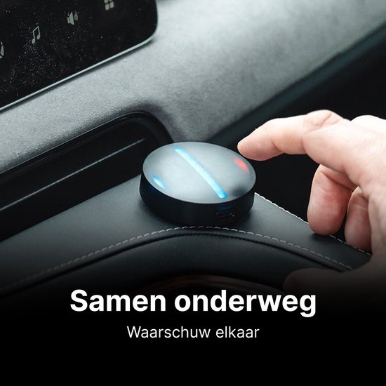 Flitsmeister DOT – Flitser- & Trajectcontrole Meldingen – LED & Audio – Schermvrij Rijden – Werkt met Flitsmeister App
