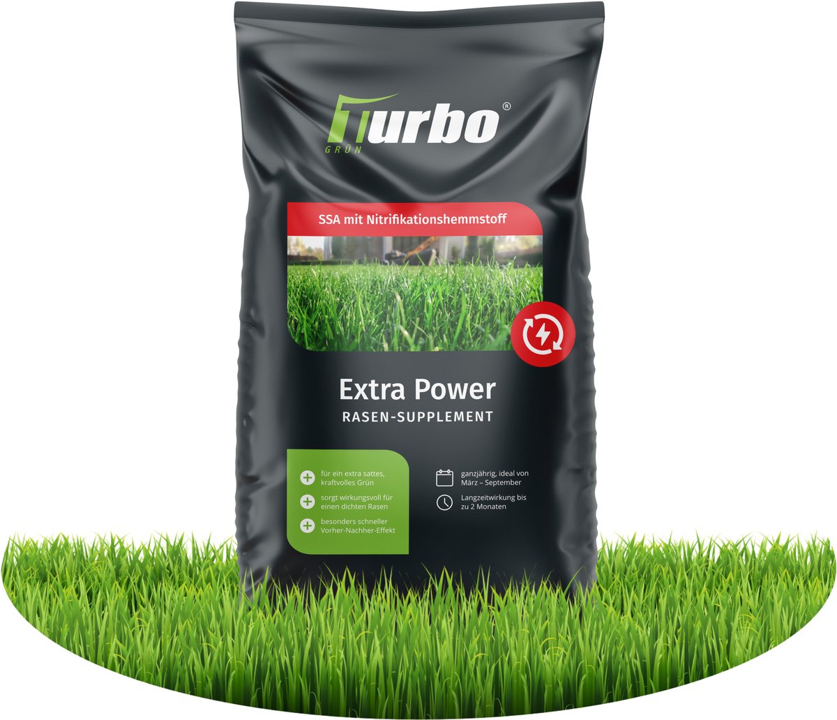 turbogrün Extra Power Gazonmest - Gazonmeststof - 5 kg voor 