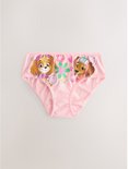 Roze slip met afbeeldingen van Skye en Everest van Paw Patrol, met hartjes en bloemen.