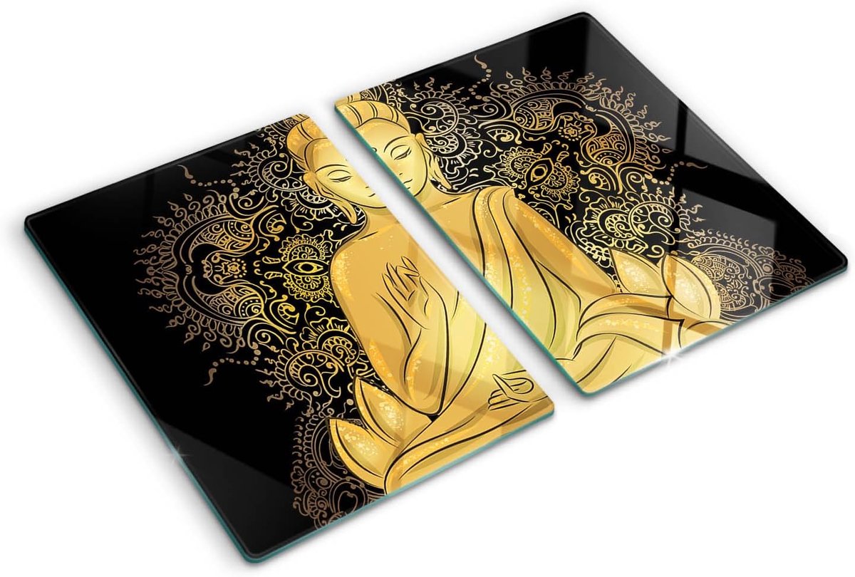 Grote Glasplaat 40x52 cm - Hittebestendige & Antislip Kookplaatafdekking voor Keuken