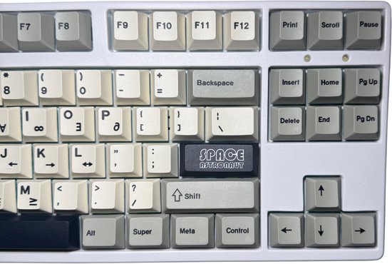 Astro Keycaps Astro Grey Keycaps - Keycaps voor Gaming Toetsenbord - Cherry - PBT ...