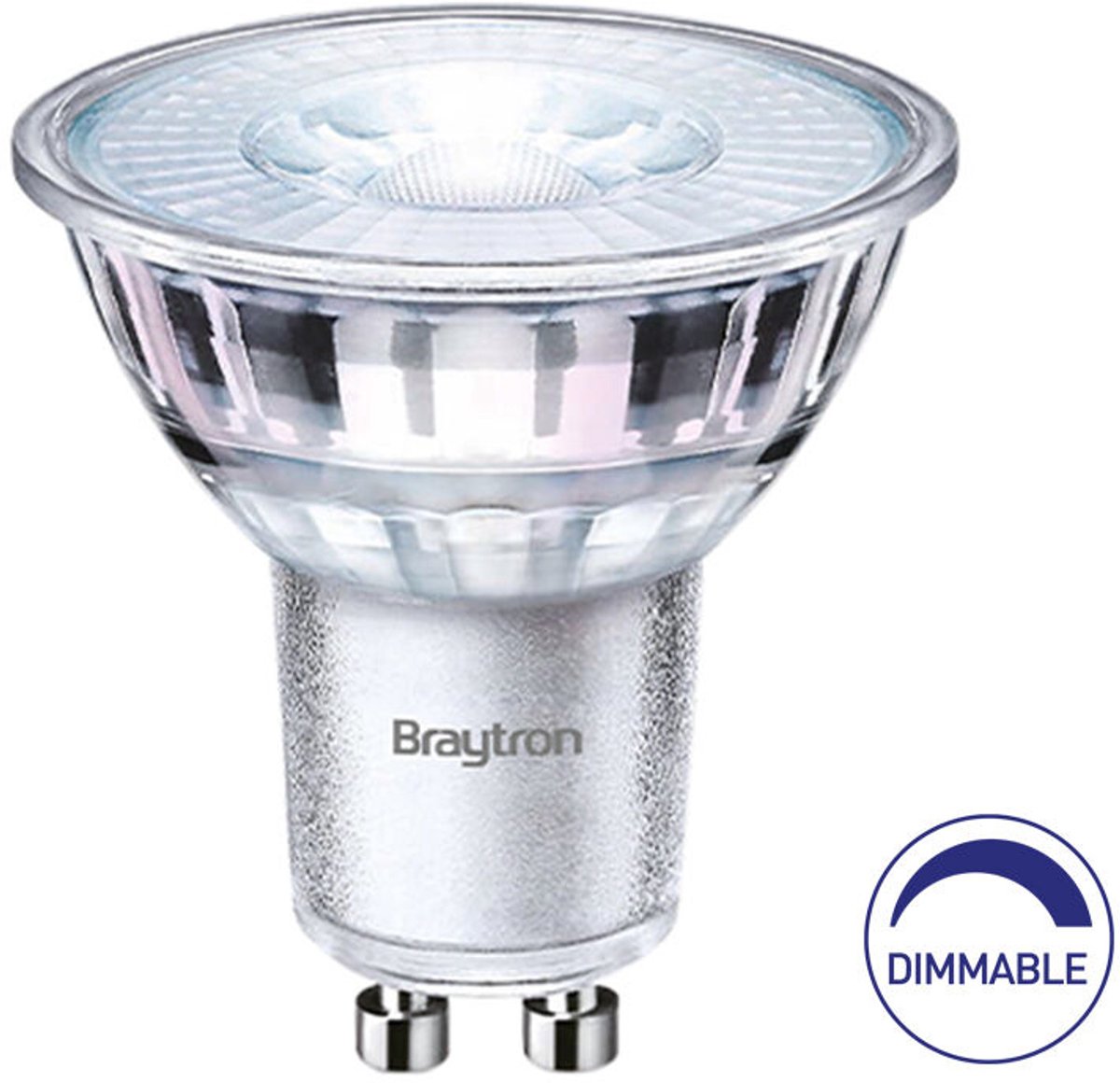 Braytron - LED Spot - GU10 - 5.5W 400lm - 3000K Warm wit | Dimbaar