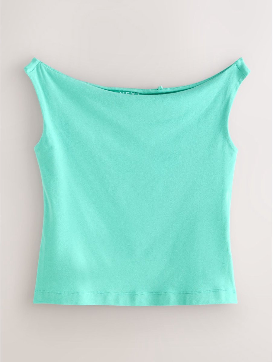 Next - Dames - Hemdje met boothals - Blauw