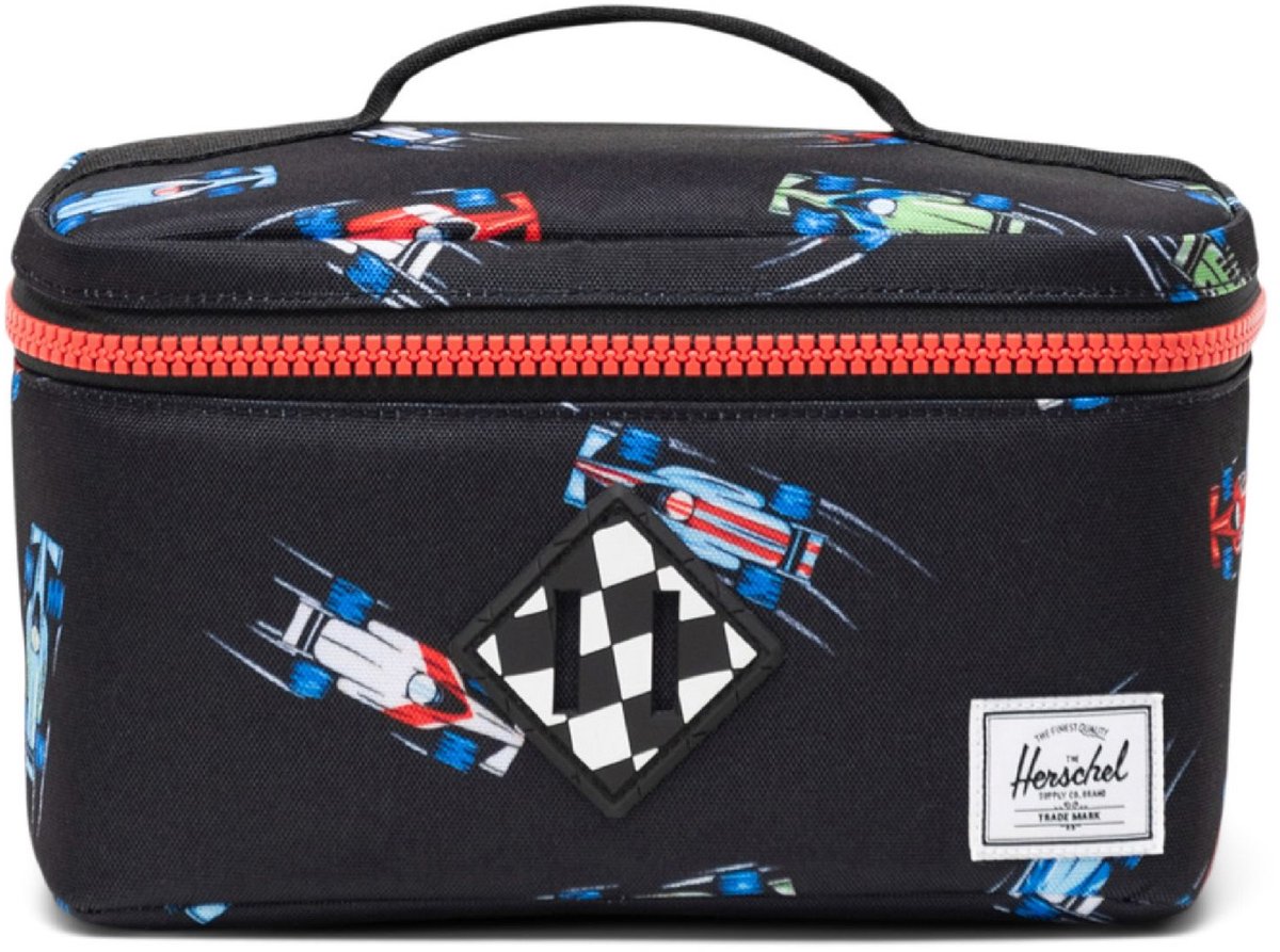 Herschel thermische zak Heritage Lunch Box Little Herschel Race Cars zwart