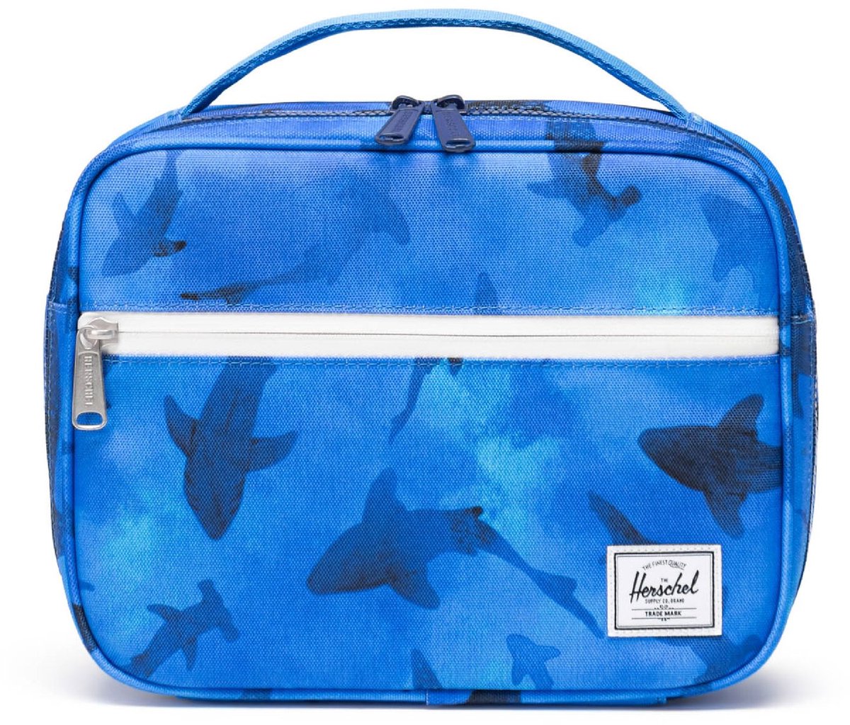 Herschel thermische zak Pop Quiz Lunch Box Little Herschel Sharks blauw