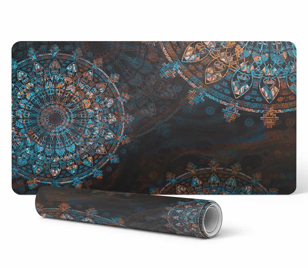 Geometrische Mandala Antislip Gaming Muismat 90x45 cm