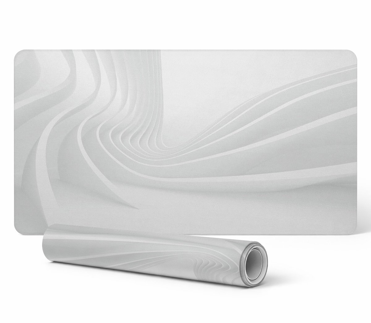 Designer laptop beschermmat met futuristische golven, 90x45 cm