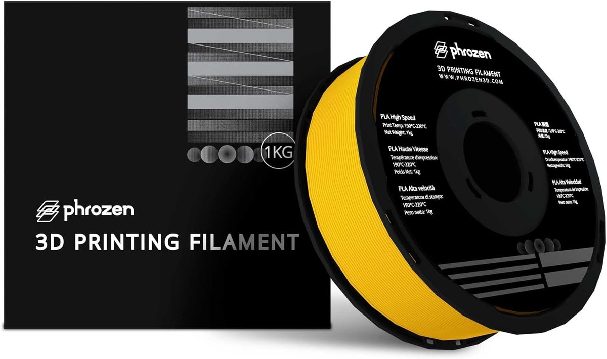 3D Printer Filament PLA 1.75mm Geel - Hoge Printsnelheid tot 600mm/s - 1kg