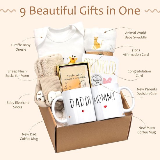 9-delige Cadeauset voor Aanstaande Moeders en Nieuwe Ouders van Merkloos — afbeelding 4
