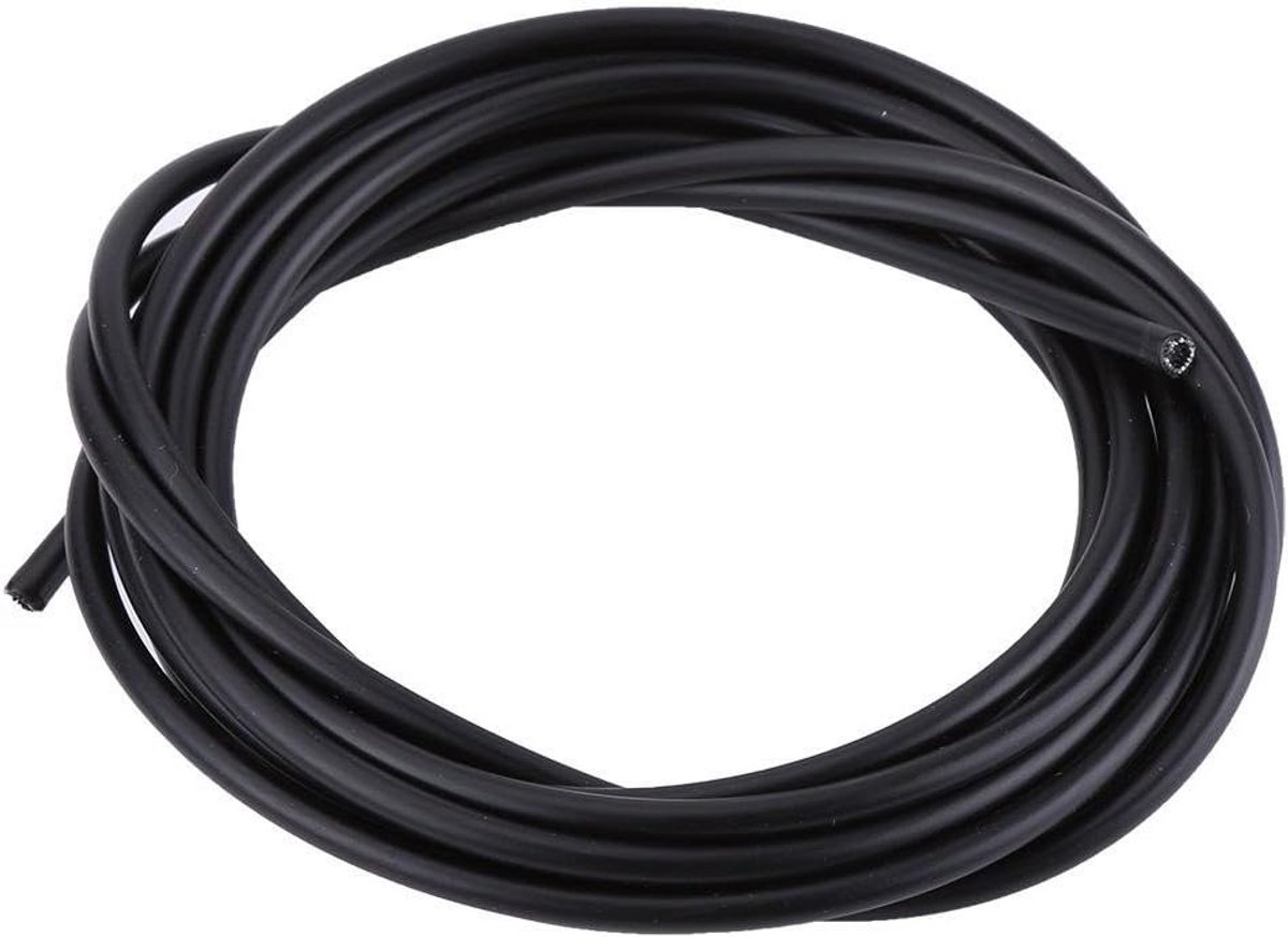 Fiets Schakelkabelset - Fietsdraden Remkabel - Fietsonderhoud Reparatie - Duurzaam Gelegeerd Staal - 3 Meter Lengte - Zwart