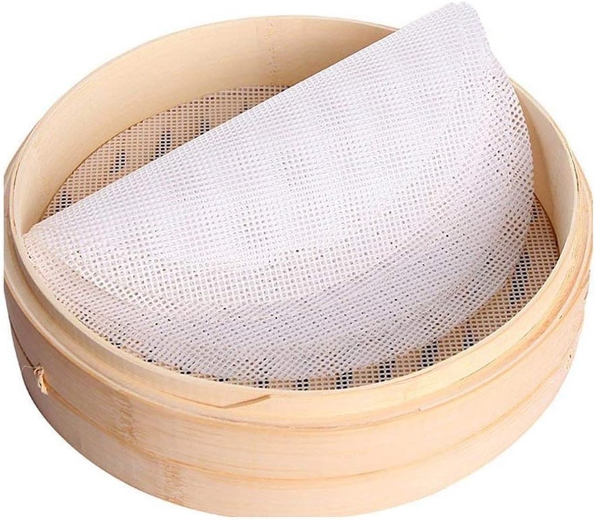 Steamer Keukenpad - Stoompan Mat - Gezond Koken - Herbruikbaar Siliconen - 20 cm Doorsnede