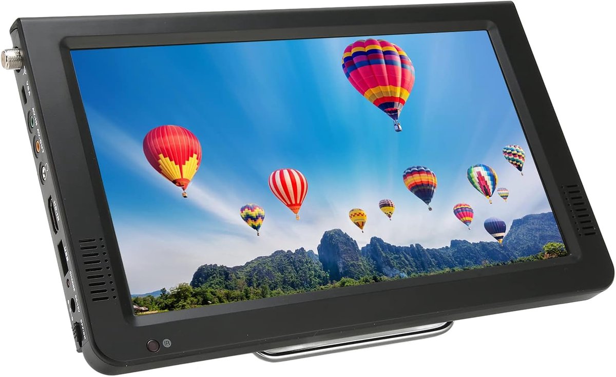 Bol.com Draagbare Digitale TV - Kleine Televisie - Keuken en Buiten - Ingebouwde Batterij - 10 Inch Scherm aanbieding