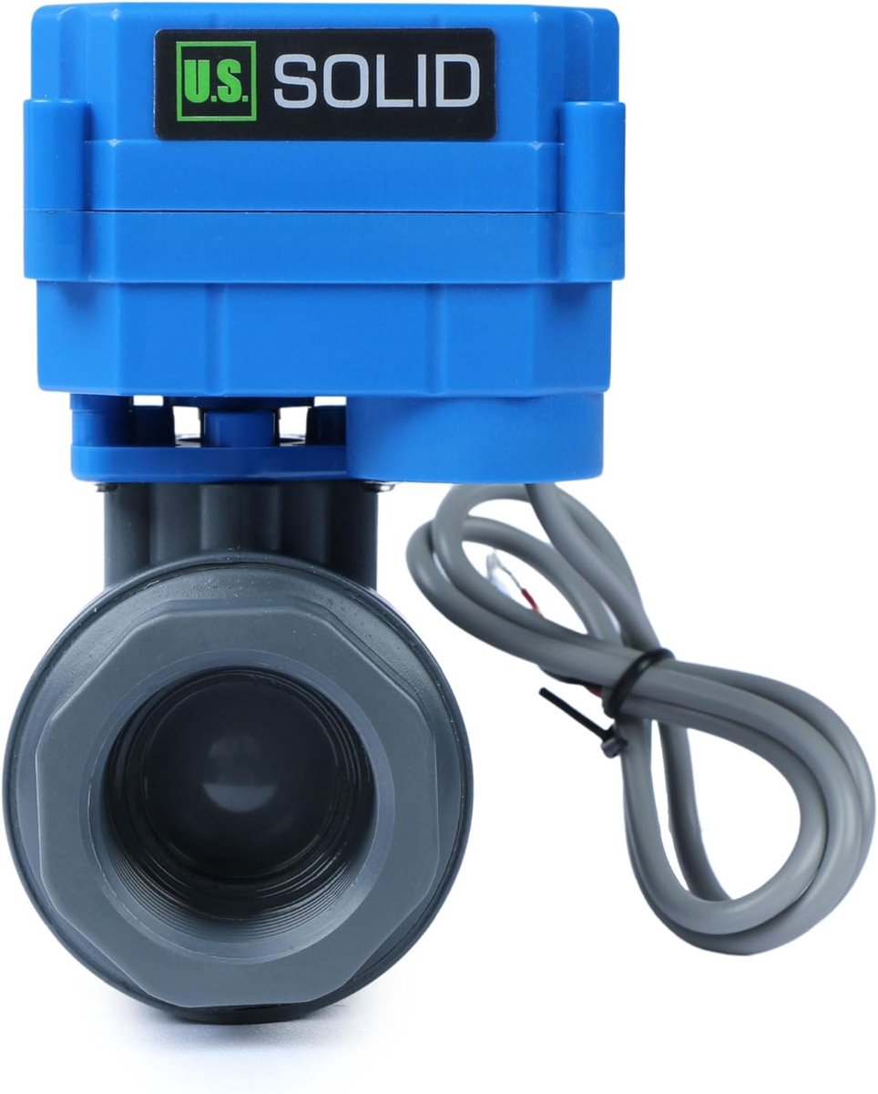 Elektrisch UPVC Kogelkraan 1 Inch Normaal Gesloten 9-36V Automatische Terugslag