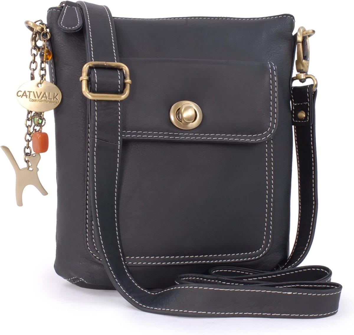 Dames Leren Crossbody Tas Verstelbare Afneembare Schouderriem