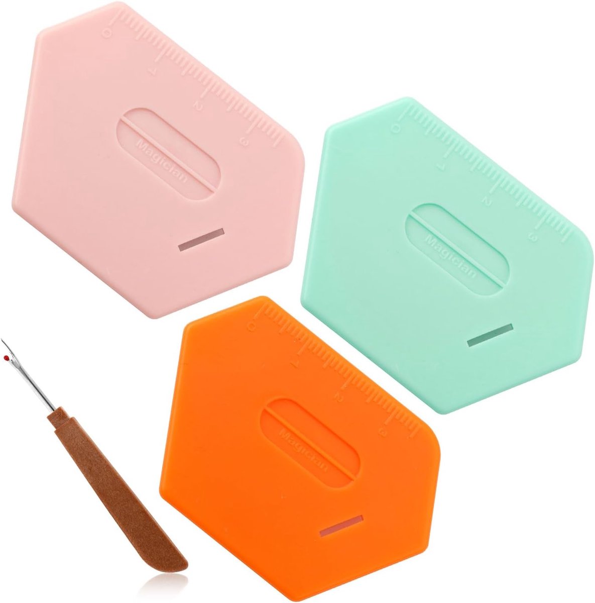 4-delige Magnetische Naadgeleider Set met Meetlint en Polygone Zoomgidsen - Universele Naaimachine Accessoires
