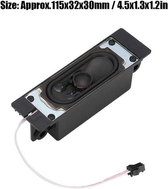 Allecto - TV Luidspreker - 8 Ohm 10W - Uitstekende geluidskwaliteit - Zwart - Breed bereik geluid - Geschikt voor LCD TV en Reclame Machine van Allecto — afbeelding 4