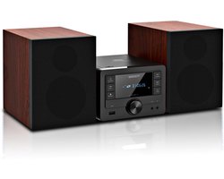 Stereo Set met Bluetooth, CD-Speler, USB en FM Radio - Compacte Boekenplank Speaker Systeem