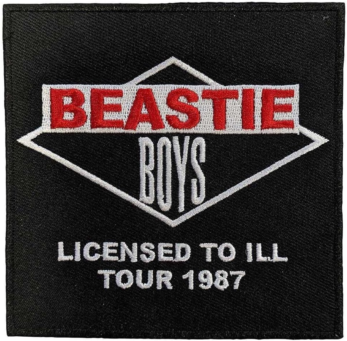 Woven Tour Patch 'Licensed To Ill' Motief - Ijzeren Strijkkracht Patch