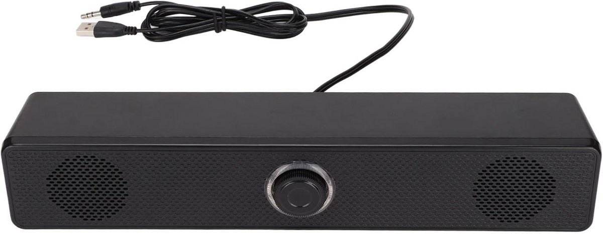 Bedrade Externe Soundbar voor Laptop en PC - USB Aangedreven met Volumeregeling