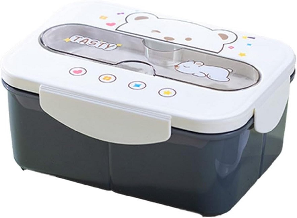 Lunchbox Set met Compartimenten en Drinkbeker – Vaatwasmachinebestendig