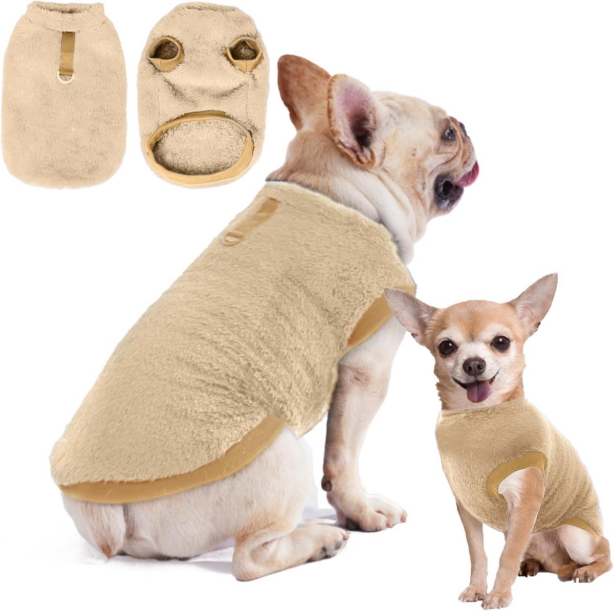 Warme Sweater en Jas voor Kleine en Middelgrote Honden en Katten - Zachte Huisdier Kleding