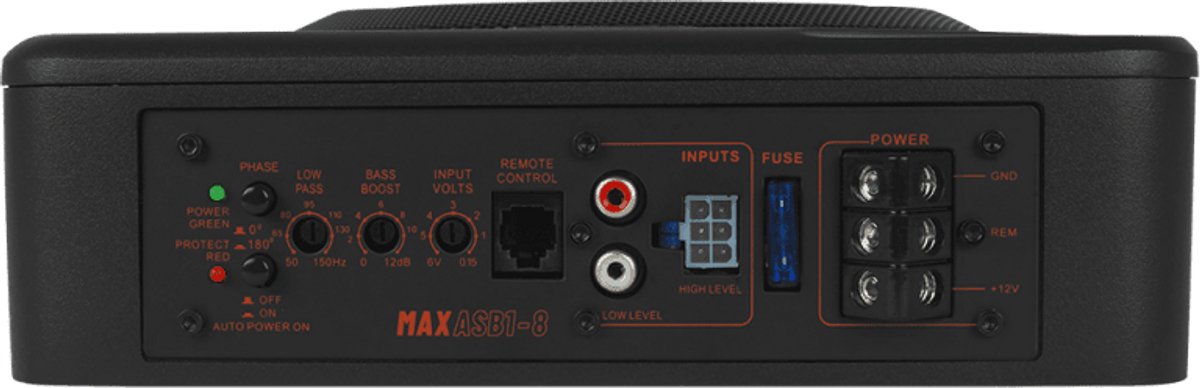 Gas Audio Power Gas Max Level 1 Amplified Underseat Subwoofer 8 voor Auto Geluidssystemen en Hoogwaardige Geluidskwaliteit – foto 6
