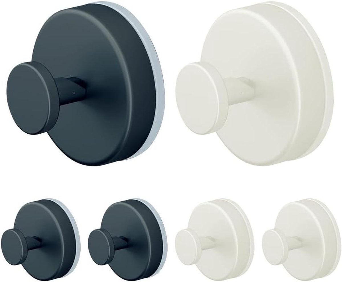 Kunststof Zuignap met Paddestoelkop voor Ramen, Glas, Tegels - Sterke en Hakenloze PVC Zuignappen met Extra Grip - Ideaal voor Spiegels - ZXXPGG-A6